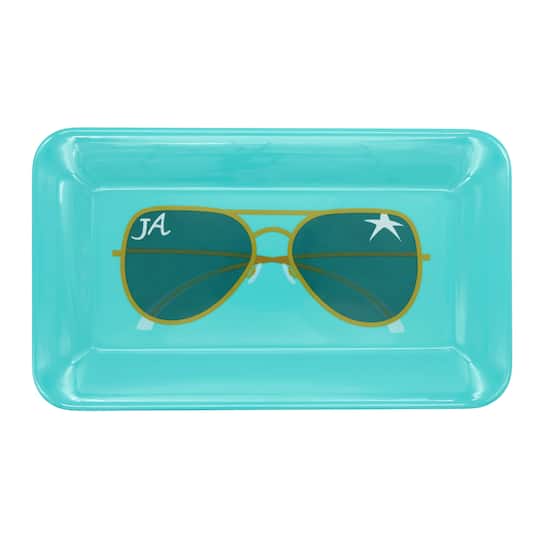 Jonathan Adler x Michaels Teal Sunglasses Melamine Serving Platter